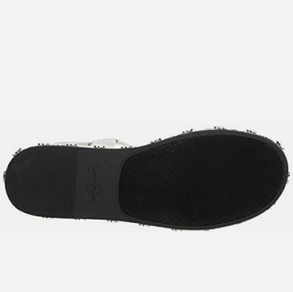 Perrie Jessica Simpson White Snakeskin Stud Strappy Sandals shoes 9.5 NEW DEAL - Picture 4 of 9